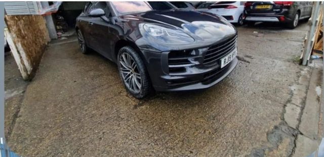 Porsche Macan after front-end repair and respray